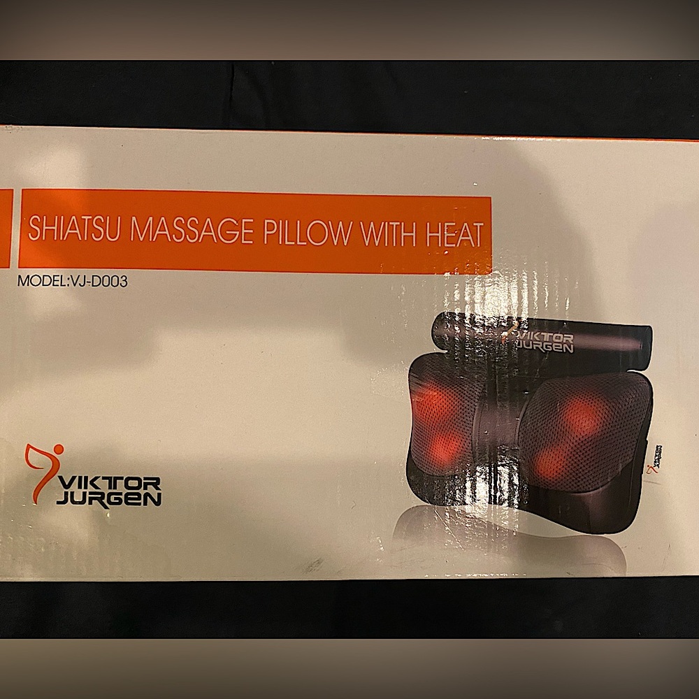shiatsu massage pillow with heat